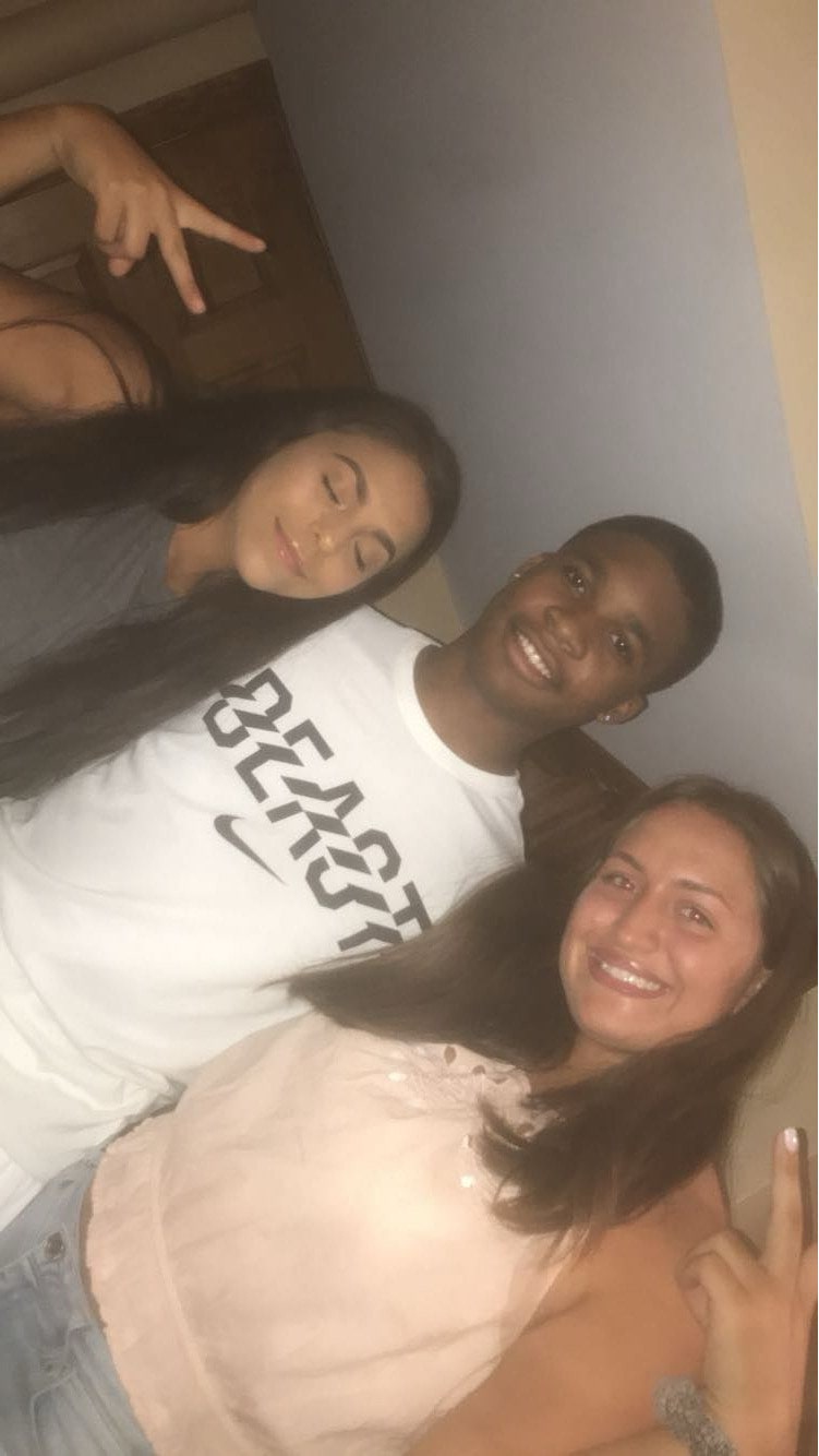 Bauer with friends